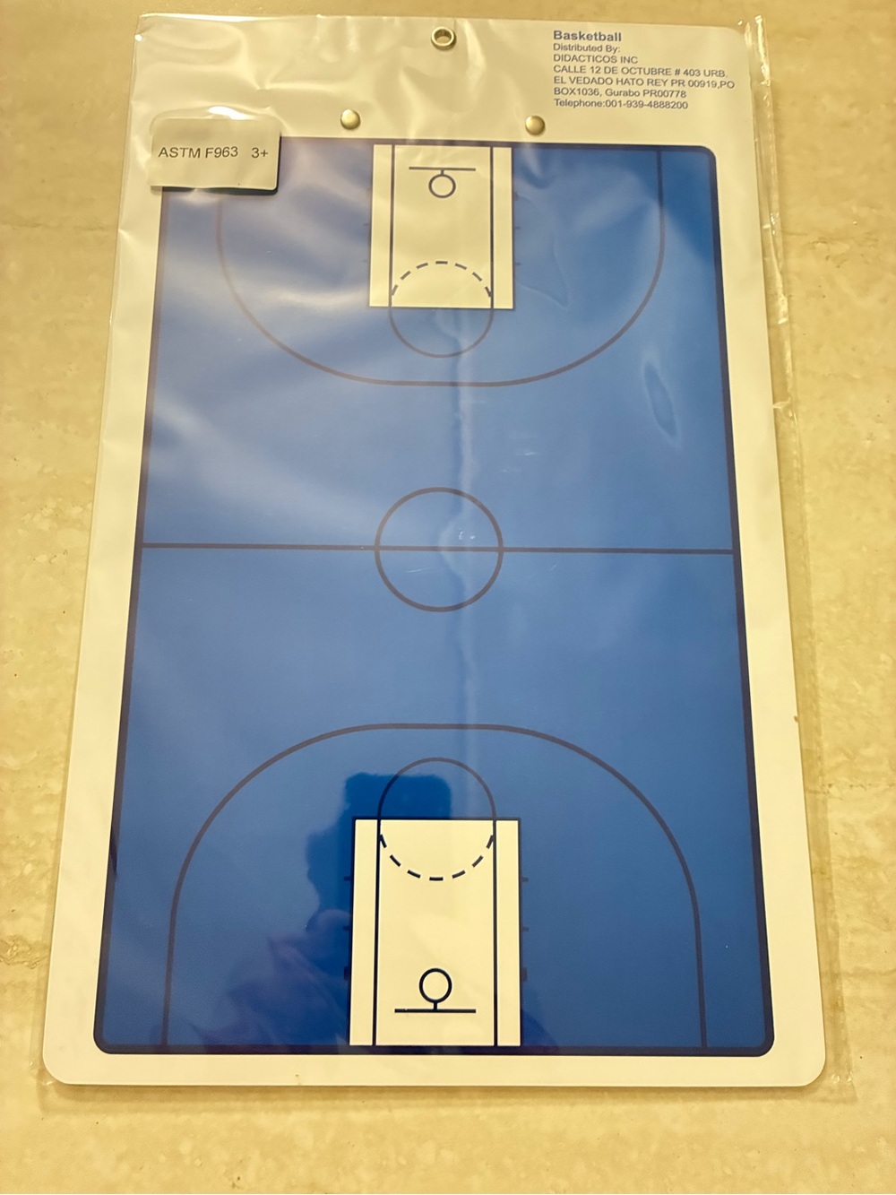 Blue Basketball Coaching Clipboard Playboard